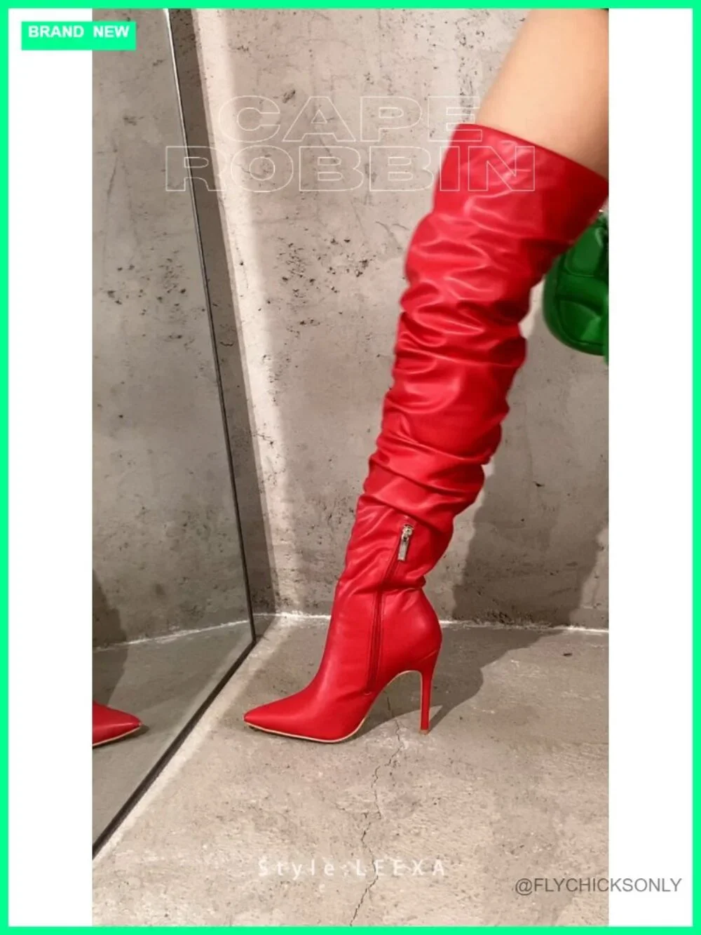 Thigh High Boots Pointed Toe Cowgirl Slouch Over the Knee PU Cushioned